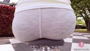 Young Japanese Babe get her Pussy Filmed in Upskirt while Riding a Bike - Mayumi Yamanaka [bunc_007]