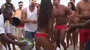 Brazilian gangbang after beach party