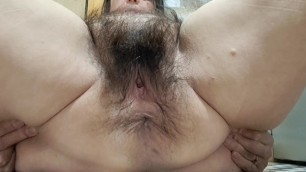 Wife Records her Hairy Pussy for her Young Lover